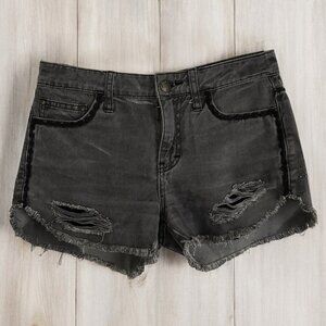 Free People Distressed Denim Shorts